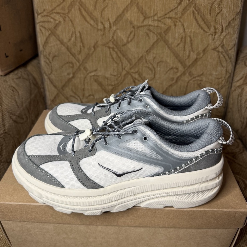 Hoka One Bondi B3LS Alabaster Astroid Running Sneakers Men 9 (Reposhing, small )